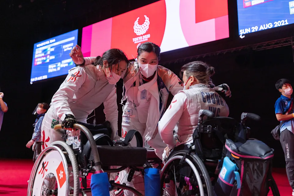 香港輪椅劍隊兩度在女團賽事屈居第四