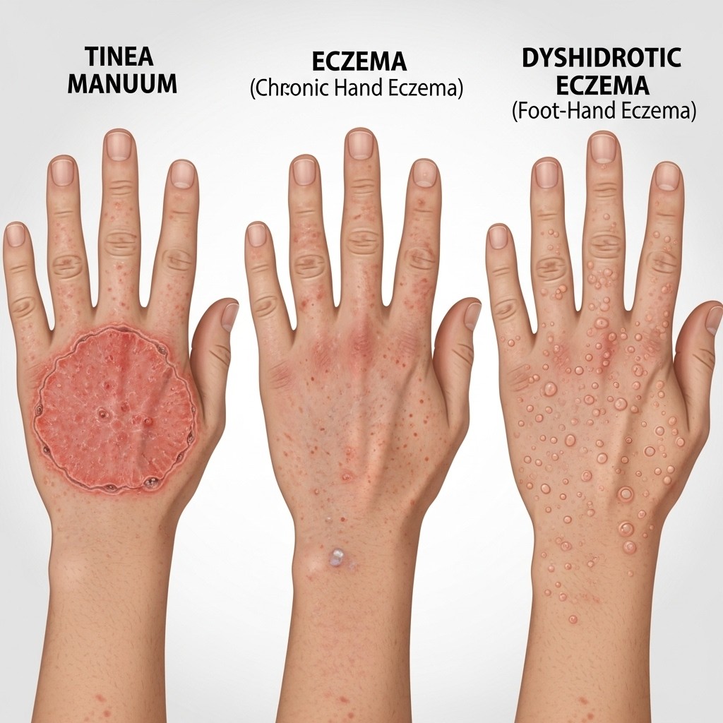 手癬、濕疹、汗皰疹的不同之處